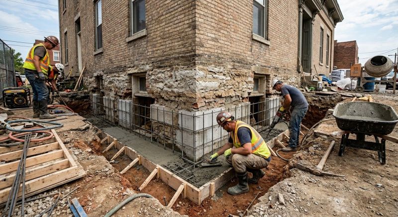 Structural Underpinning in Greenville, SC