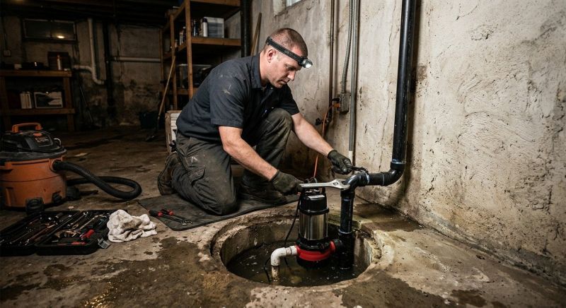 Basement Sump Pump Repair in Framingham, MA