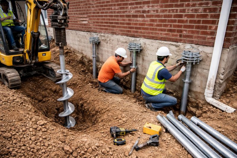 Helical Pile Installation in Fort Collins, CO